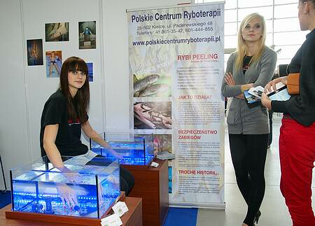 Venus trade fair – an innovative hand and feet treatment wit the use of Garra Rufa fish