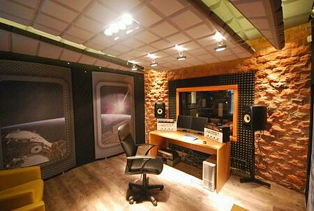 The studio is composed from the ground and made from the materials provided by the company. It can be used for recording all kinds of music, voice recording or live concerts