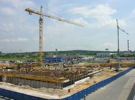 The new Congress Centre of Targi Kielce is being built