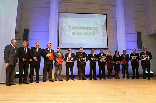 The award presentation gala of the 2012 AGROTECH trade fair