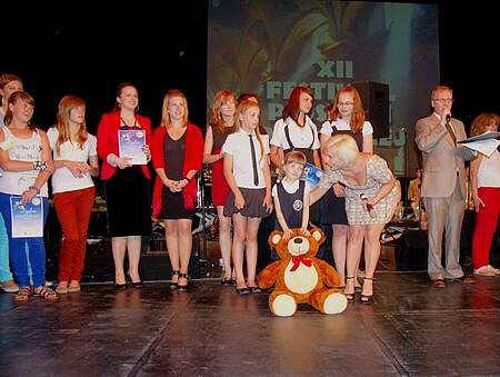 The youngest festival contestant – five-year-old Julia Wójcik of the