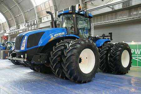The New Holland exhibition stand at the AGROTECH trade fair