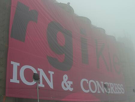 Megaboard poster of 2500 sqm put in its place. Brand new poster was fixed on the walls of Kielce granary elevators