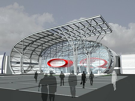 Visualisation of the new exhibition hall