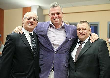 In the picture the KS Vive Targi Kielce Board – the president Bertus Servaas in the middle