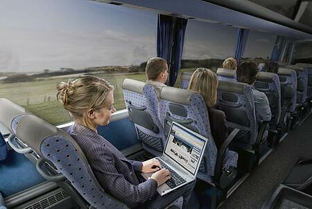 Internet BOX developed by the Drabpol company provides Internet access both on urban buses and tourist coaches