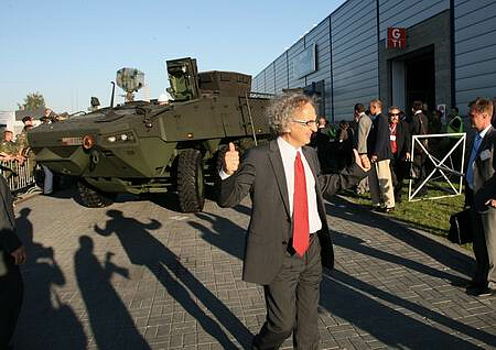 Targi Kielce President of Board Andrzej Mochoń  during the prestigious International Defence Industry Exhibition in  2009
