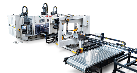 VALIANT, Automatic CNC drilling, drilling & band sawing, drilling & coping lines for sections