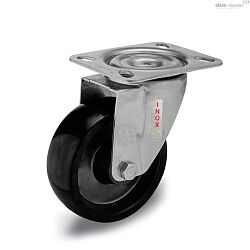Castors with stainless steel bracket