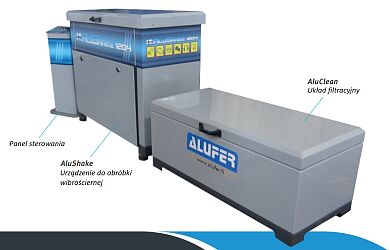 AluShake and AluClean - set for vibratory surface finishing and waste water filtration
