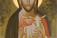 13.1-Andrij-Vynnychok-Chrystus-Dobry-Pasterz-2021-deska-tempera-40x30-cm.JPG