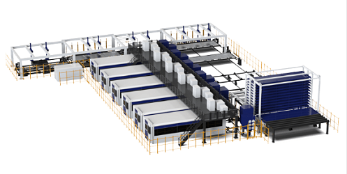 Elastyczna linia produkcyjna do cięcia laserowego