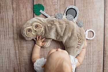 Poduszka Aktywizująca Leniwiec z imieniem dziecka – Naturalne Wypełnienie