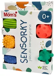 Sensory balls box - 5 pcs. Pastel.