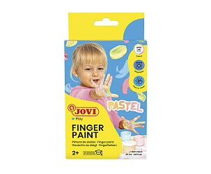 FINGER PAINT Case 6 jars 35 ml pastel colours