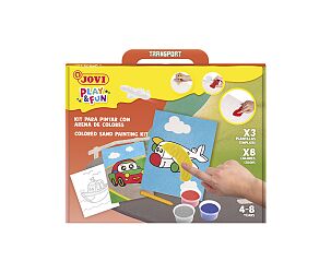 PLAY & FUN - Sand Painting Kit - TRANSPORT