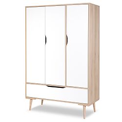 3-segment wardrobe SOFIE beech-white