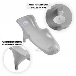 FOTELIK LEŻACZEK DO KĄPIELI WKŁAD DO WANIENKI