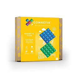 CONNETIX 2 Piece Rainbow Blue & Green Base Plate Pack