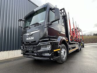 MAN TGS z zabudową DOLL do transportu drewna krótkiego rapid