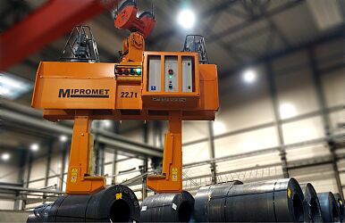 Uchwyt elektromechaniczny do podnoszenia kręgów blach CH-R