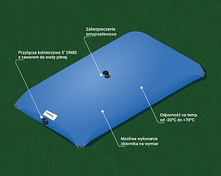 Flexible drinking water tank Waterbase D