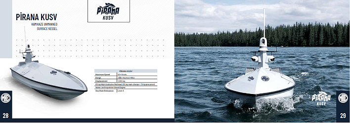 PİRANA KUSV KAMIKAZE UNMANNED SURFACE VESSEL