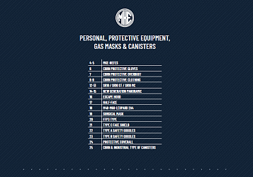 PERSONAL, PROTECTIVE EQUIPMENT, GAS MASKS & CANISTERS