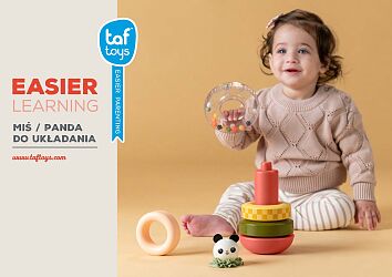 Taf Toys Sensory Stack & Spin Panda Tower