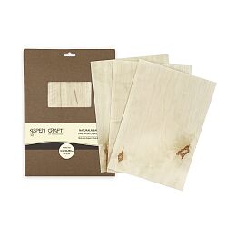 Natural Aspen Wooden Sheets A4 x 10 szt.