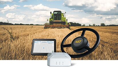 Nawigacja rolnicza RTK ±2,5 cm z systemem automatycznego kierowania z kamerą
