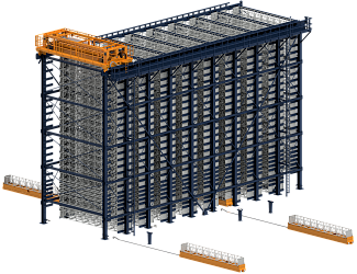 BridgeTower - automated long materials storage system