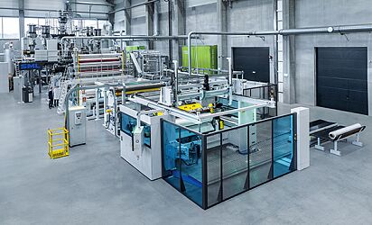 Cast Film Lines with integrated MDO unit