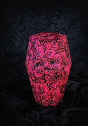 ADAMANT metalowa urna na prochy / amaranth rose / trwała, elegancka urna pogrzebowa