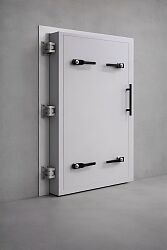 Blast resistant reinforced concrete doors