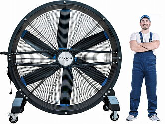 Mobilny cyrkulator o średnicy 200 cm.